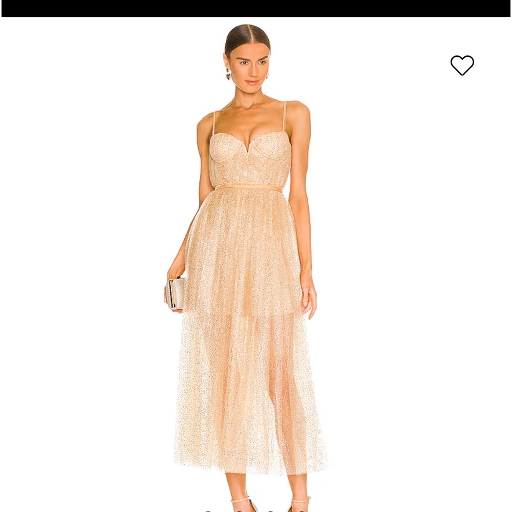 Sau Lee Selena Dress in Gold